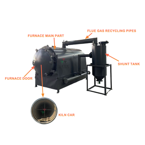 Four de carbonisation <span class=keywords><strong>à</strong></span> flux <span class=keywords><strong>d</strong></span>'air horizontal pour branches de palmier, bois de chauffage et charbon de bois, machine <span class=keywords><strong>à</strong></span> charbon de coco - Product Image 4