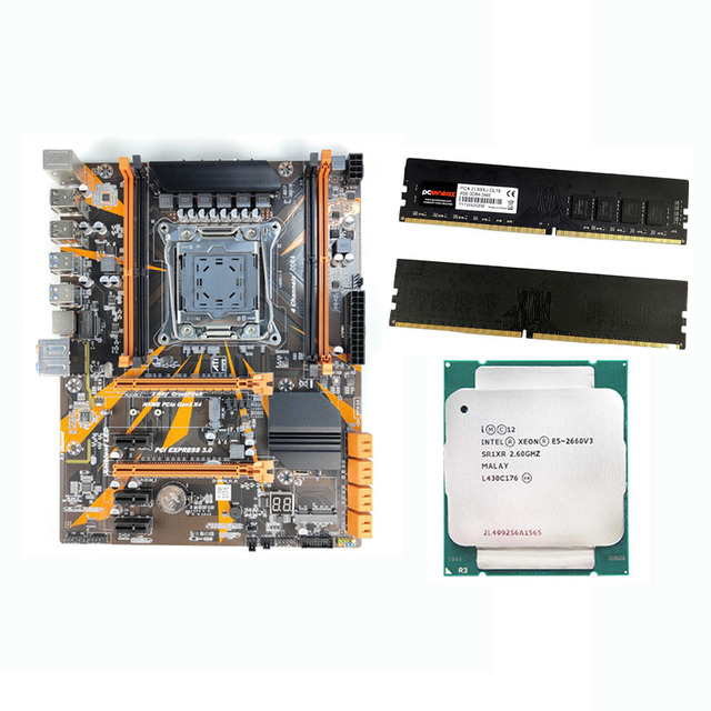 X79 X99 Kit Motherboard CPU RAM Set 16GB Memory E5 V3 Xeon Processor DDR3 DDR4