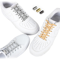 2023 pas de cravate pratique verrouillage rapide lacet élastique métal serrure verrouillage lacet créatif enfants adulte baskets lacets plats unisexe