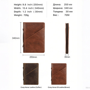 Vintage Crazy Horse Genuine Leather Durable Lightweight Stylish Portable <b>Mac</b> <b>Book</b> <b>Pro</b> 14.2 Inch Laptop Sleeve Handbag Travel - Product Image 4
