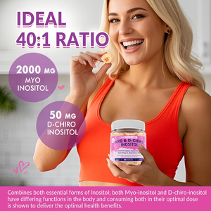 Gomitas OEM Myo-Inositol & D-Chiro Inositol con Omega 3, folato MTHF, vitamina D3, B12, magnesio y zinc para la salud ovárica - Product Image 4