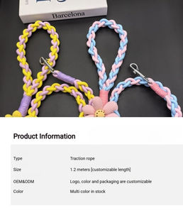 Hand-Woven <strong>Dog</strong> Leash for Medium and Large <strong>Dogs</strong> - 1.2M, Heavy-Duty 4-Strand Braided Design, in Stock and Customizable - Product Image 2