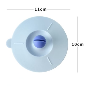 Tapa de Silicona Reutilizable Ecológica para Vasos, con Sello Antiderrames y Soporte para Cuchara, Colorida, Apta para Lavavajillas - Product Image 2