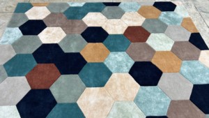 พรมขนแกะถักด้วยมือหลากสีแบบทันสมัยพรมปูพื้นทรงสี่เหลี่ยมผืนผ้าสำหรับบ้านห้องนั่งเล่นกลางแจ้งใหม่ผ้าโพลีเอสเตอร์ขายส่ง - Product Image 4