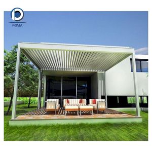 Pergola électrique en aluminium résidentielle, moteur silencieux, auvent rétractable, gazebo, imperméable, protection solaire, patio, balcon, jardin - Product Image 4