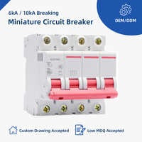 Disjoncteur miniature DZ47S 32A domestique 2P/3P/4P 63A pour l'ingénierie électrique chinoise
