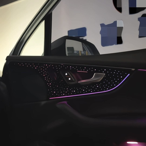 SJC 64 couleurs, éclairage ambiant dynamique pour l'intérieur de la voiture, pour <span class=keywords><strong>Audi</strong></span> Q7 2016-2025, commande par application, kit d'éclairage ambiant automatique pour la décoration et la mise à niveau - Product Image 4