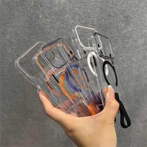 Funda Magnética Transparente de TPU y Silicona con Anillo para iPhone 17 16 15 14 13 Pro Max 17Pro, Carga Inalámbrica, Carcasa Rígida Delgada - Product Image 2