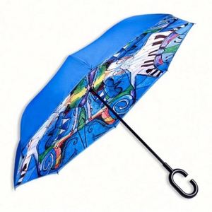 Suppliers Wholesale 30 Inch <b>Large</b> Windproof Prints Big Luxury Promotional Branded Custom Golf <b>Umbrella</b> With Logo - Product Image 6