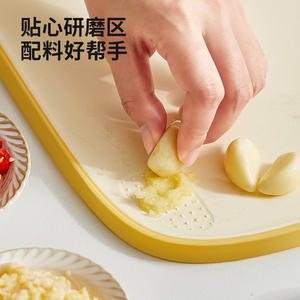 Tabla de cortar de plástico Hy-0131, rectangular, antimoho, para cocina, preparación de alimentos para bebés, frutas, tabla de picar pequeña - Product Image 1