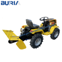 Traktor Pertanian Mini 4x4 Multifungsi Berkualitas Tinggi dengan Mesin 18HP Gearbox 4WD untuk Pertanian