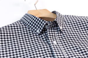 Camisa Retro a Cuadros para Hombre, 100% Algodón, Suministro ODM - Product Image 5