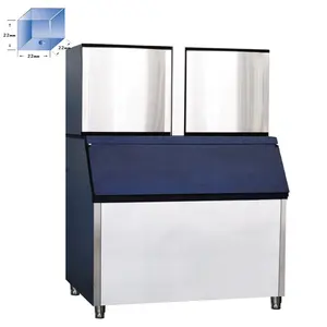 high quality high production commercial crystal &cube 1000KG ice maker machine