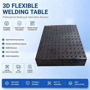 <span class=keywords><strong>Table</strong></span> de travail de soudage flexible 3D D28, plateforme de soudage en acier nitrué <span class=keywords><strong>perforé</strong></span> pour la fabrication en atelier - Product Image 6