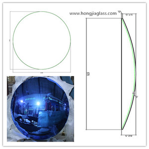 Miroir décoratif concave convexe de différentes couleurs avec cadre en acier inoxydable - Product Image 4