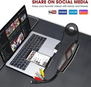 Convertisseur <span class=keywords><strong>VHS</strong></span> vers numérique, captureur vidéo USB pour utilisateurs de PC - Product Image 3