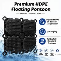 Dock flottant en plastique antidérapant pour bâtiments flottants et systèmes de support de maisons flottantes