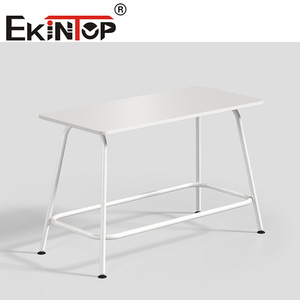 โต๊ะบาร์สูง Ekintop ขนาด 1600x750x1000 มม. สไตล์โมเดิร์นมินิมอล ทำจากโลหะและพลาสติก สำหรับใช้งานกลางแจ้ง ร้านอาหาร คาเฟ่ - Product Image 4