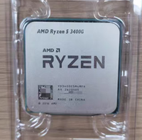 Processeur de bureau AMD Ryzen 5 3400G R5 3400G d'occasion, emballage OEM, 4 cœurs, 8 threads, avec graphismes Vega11, AM4