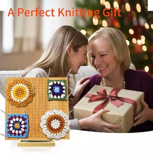 Nhà Máy Cung Cấp Chặn Hội Đồng Quản Trị Cho Đan Móc, Nhỏ Thủ Công Tre Crochet Phụ Kiện Chặn Cho Granny Hình Vuông - Product Image 3