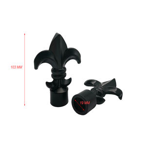 أوتاد سياج أمنية معدنية دائرية سوداء من الألمنيوم مقاس 19 مم (3/4 بوصة) من سيليا أستراليا، تصميم نيوزيلندي - Product Image 4