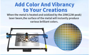 Graveur laser CNC TTS-20 Max pour métal, avec contrôle hors ligne, outils de découpe laser pour cuir, bois, acrylique, avec interrupteur de fin de course - Product Image 4