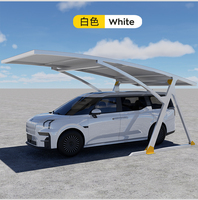 Abri de voiture en alliage d'aluminium galvanisé robuste avec membrane PVDF, personnalisé pour 1, 2 ou 3 places de stationnement, extérieur, imperméable, résistant aux UV