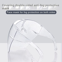 Masque de protection facial intégral transparent haute définition, anti-buée, anti-éclaboussures, avec lunettes PC haute perméabilité, protections faciales