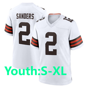 Maillot de football américain 2026 <span class=keywords><strong>Cleveland</strong></span> Limited pour hommes et jeunes femmes, 2 Sanders, 95 Garrett, 10 Judkins, haute qualité, brodé - Product Image 3