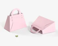 Boîtes à bonbons personnalisées pour baby shower et mariage, en carton ivoire, avec insert en aluminium, auto-érectables, recyclables, sans danger pour les aliments, imprimé floral