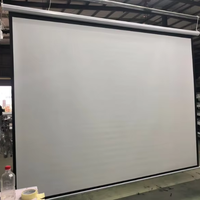 Écran de Projection Motorisé 150 Pouces 180 Pouces 200 Pouces 300 Pouces Mural pour Home Cinéma Écran Électrique Personnalisation de la Taille