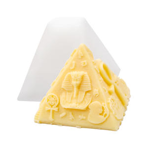 Twller Eco-Friendly Egypt <strong>Pyramid</strong> Pharaoh Scented Candles Silicone Mold for Plaster DIY Creative Moule En Silicone Pour Bougie - Product Image 4