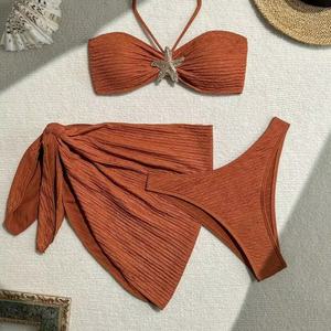 Traje de Baño Brasileño de Lujo para Mujer, Talla Grande, Bikini con Push-Up, Ropa de Playa - Product Image 1