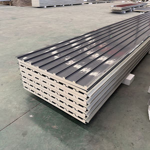 Panneau sandwich en aluminium isolé Great Wall personnalisé, tôle de toiture, âme en <span class=keywords><strong>polyuréthane</strong></span>, résistant au feu, utilisation extérieure moderne, Chine - Product Image 1