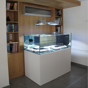 Aquarium marin noir et blanc, article fait sur mesure, réservoir d'eau salée, double porte - Product Image 3