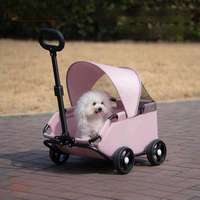 Poussette de luxe pour petits animaux, chien, chat, Teddy, poussette pour bébé, chariot pour petits animaux d'extérieur, poussette légère et pliable pour animaux de compagnie