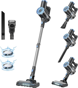Aspirateur sans fil OEM avec écran LED, aspirateur léger et puissant, aspirateur rechargeable 6 en 1 <span class=keywords><strong>pour</strong></span> tapis, poils d'animaux - Product Image 1