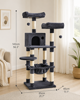 Arbre à chat d'intérieur en sisal doux et pelucheux, multiplateforme, personnalisé, directement de l'usine