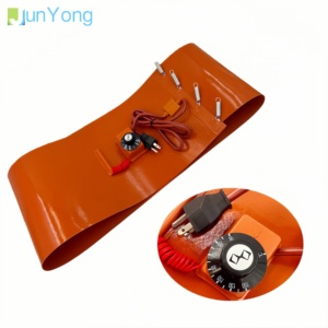 Phổ biến 100*150 mét điện công nghiệp linh hoạt Silicone Pad nóng điều chỉnh nhiệt dầu trống yếu tố làm nóng cho thùng dầu - Product Image 6