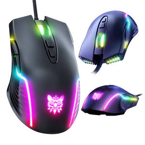 ONIKUMA <span class=keywords><strong>CW905</strong></span> Ajustable 6400 DPI RGB Luz LED múltiple Ratones ópticos Ergonómico PC Computadora Ratón para juegos con cable para Gamer - Product Image 1