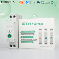 Disjoncteur intelligent Wi-Fi 1P 63A avec mesure de consommation d'énergie Kwh, relais, minuterie et protection contre les surtensions/sous-tensions - Vente en gros