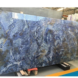 Dalles de pierre en granit bleu Azul Bahia, épaisseur 2 cm 3 cm, revêtement de sol, mur de fond, jardin, à vendre - Product Image 4
