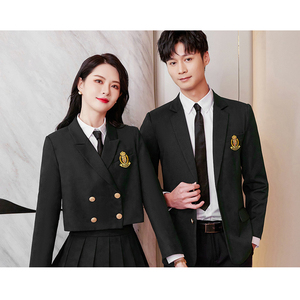 Uniformes de estilo británico Unisex al por mayor, diseño de chaqueta, uniformes escolares, primavera y otoño, traje de jardín de infantes del oeste inglés - Product Image 3