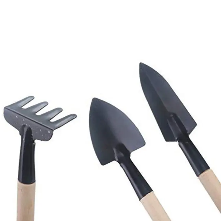 3 peças de ferramenta do jardim conjunto de mini kit ferramenta ancinho pá pá conjunto para plantas suculentas bonsai flor pote de mini