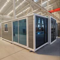 Maison extensible préfabriquée de grande taille en conteneur de 20 pieds et 40 pieds, 2, 3 ou 4 chambres, maison pliable préfabriquée pour l'extérieur, construction immobilière