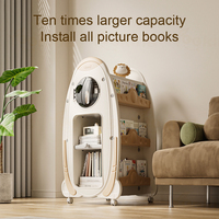 Étagère rotative pratique, nouvelle bibliothèque design, étagères modernes, vitrine, bibliothèque en plastique de taille standard