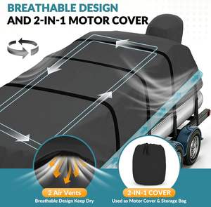 Nouvelle bâche marine en <span class=keywords><strong>toile</strong></span> teinte en masse de 18'-20' avec boucle métallique <span class=keywords><strong>pour</strong></span> capot moteur, solution de remplacement/réparation <span class=keywords><strong>pour</strong></span> remorques OBD - Product Image 6