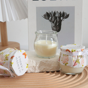 Kendi kaca bening dekorasi rumah mewah lilin kedelai beraroma <span class=keywords><strong>Mini</strong></span> kustom lilin pribadi minyak esensial alami - Product Image 2