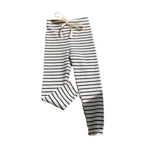 Pantaloni Lunghi Elasticizzati Coreani Primavera-Autunno 2025, <span class=keywords><strong>Leggings</strong></span> <span class=keywords><strong>a</strong></span> <span class=keywords><strong>Righe</strong></span> per Bambine, Abbigliamento Casual per Bambini - Product Image 5