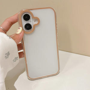 Coque de téléphone transparente simple 3 en 1 mate anti-chute, adaptée à l'iPhone 16 Pro Max - Product Image 5